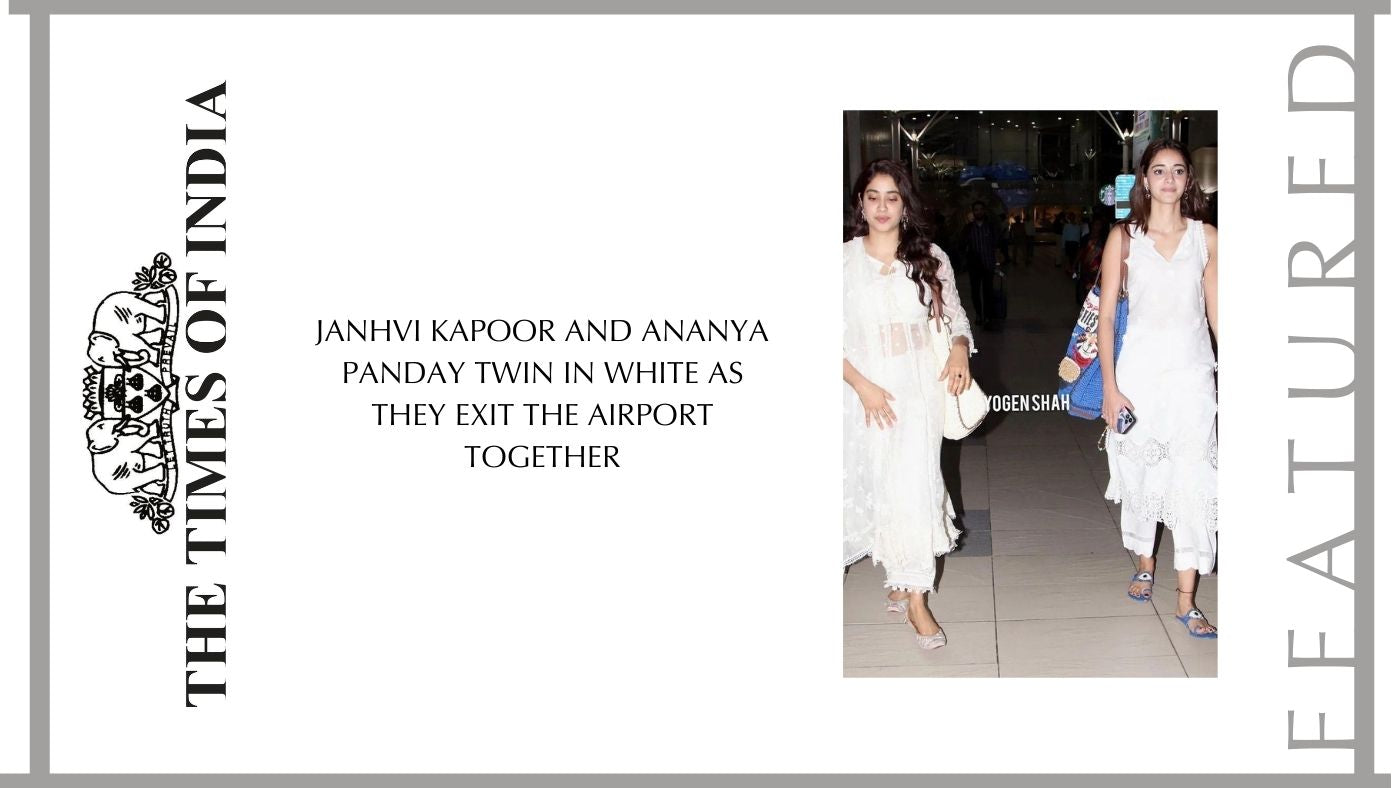 Janhvi Kapoor and Ananya Panday twin in white as they exit the airport together