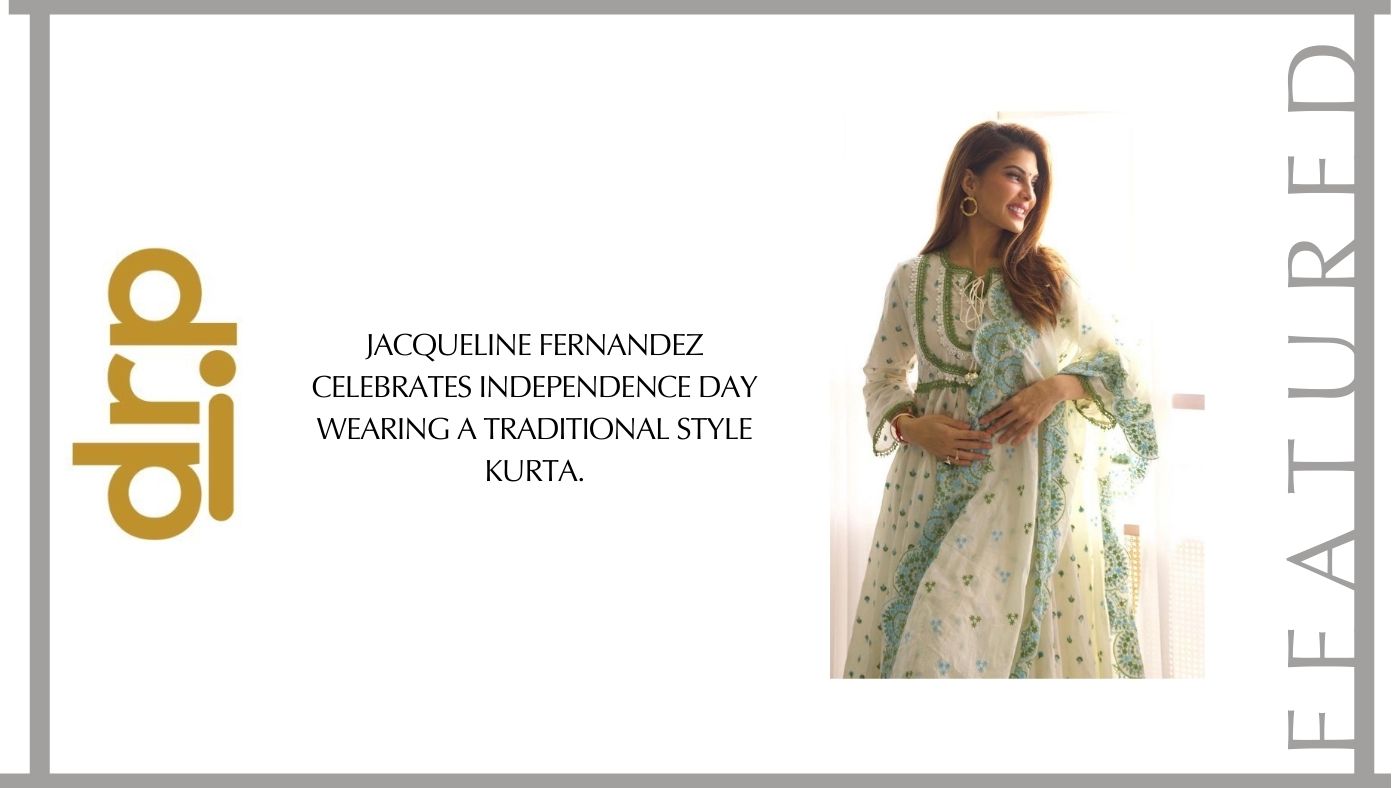 Jacqueline Fernandez celebrates Independence Day wearing a traditional style kurta