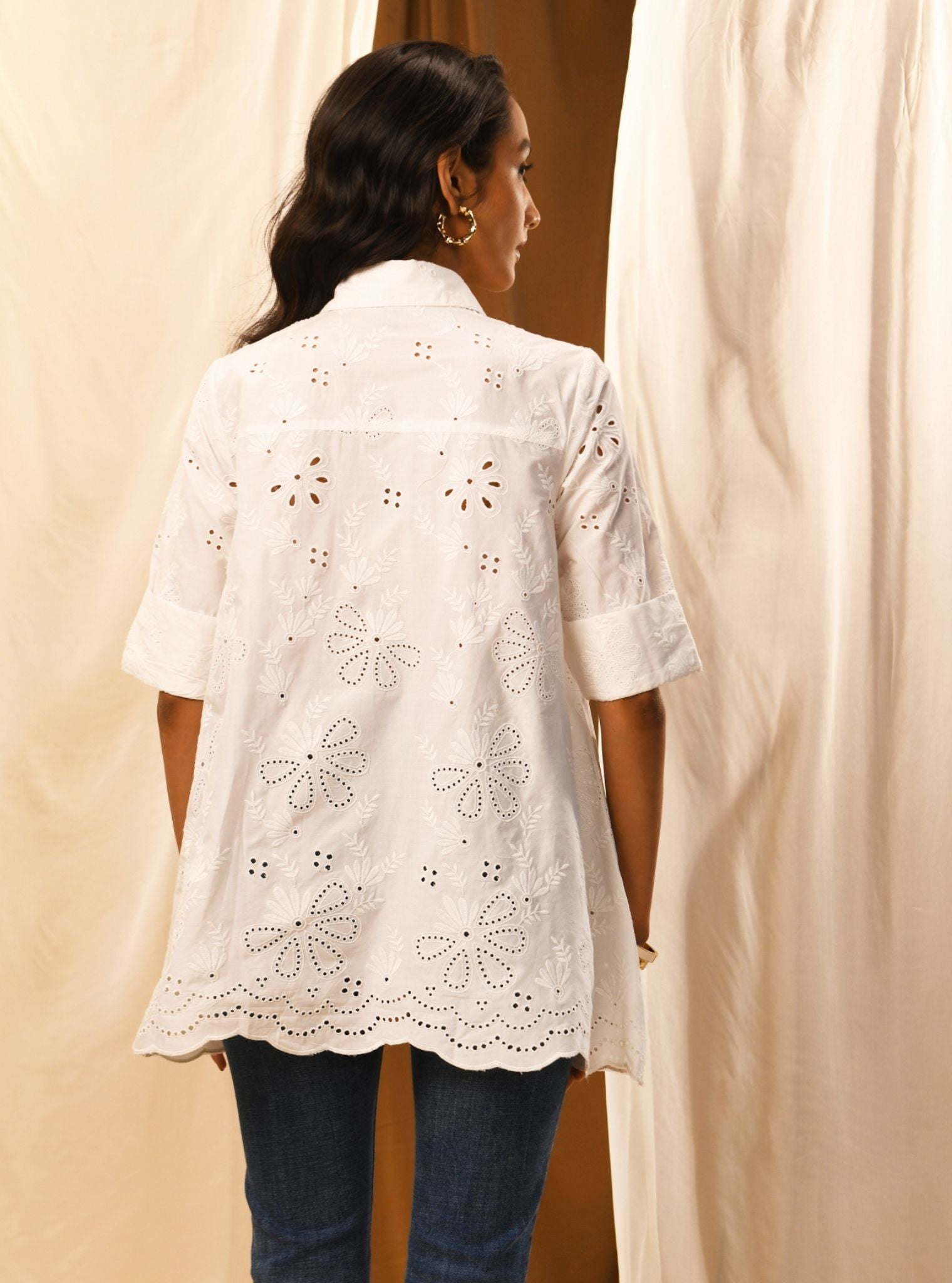 Mulmul Cotton Chiara White Shirt