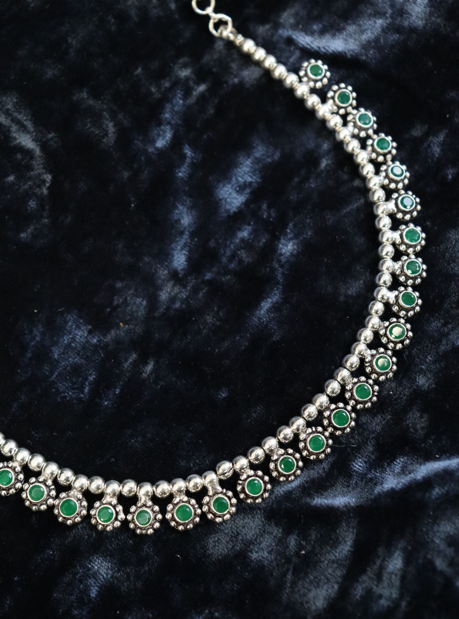 Ekavali Green Necklace