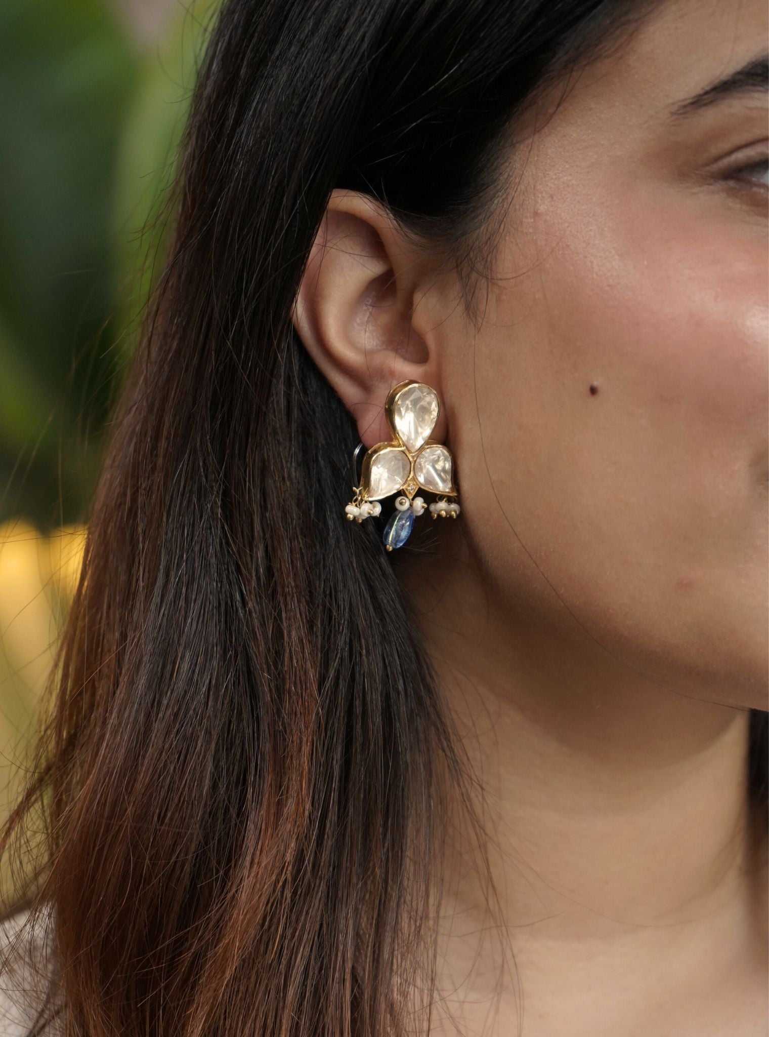 Drishti Blue Earring