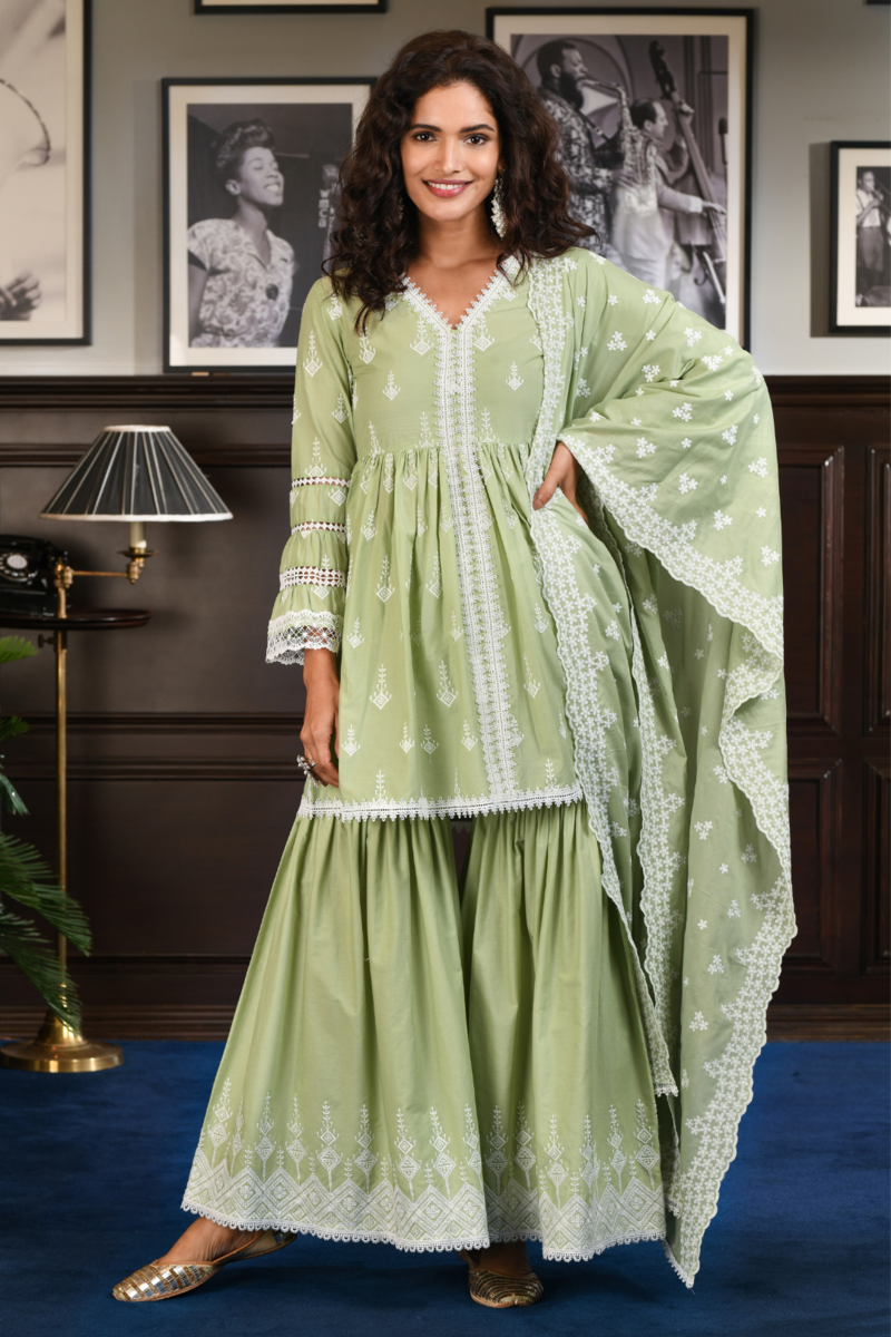 Ilo Green Dupatta