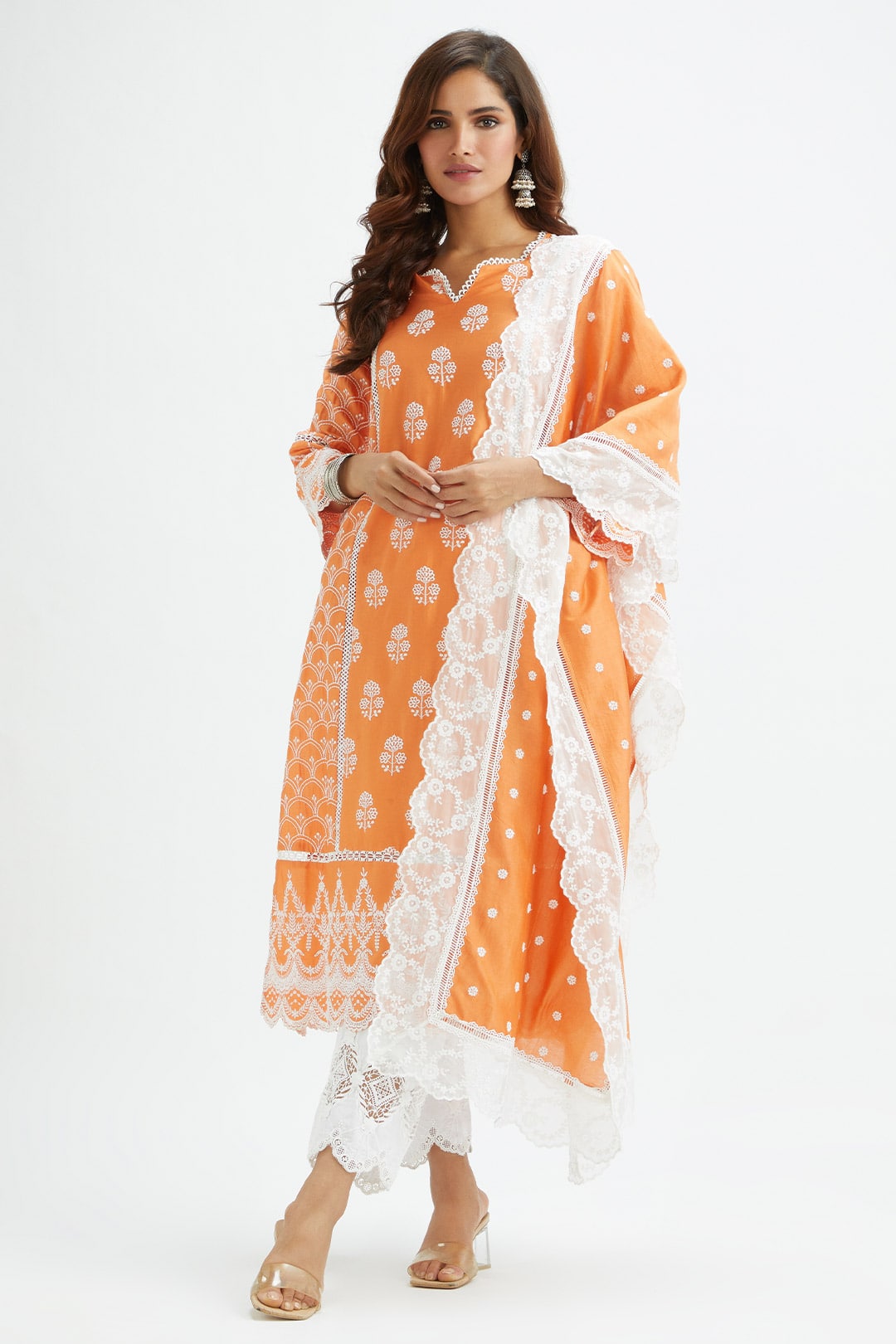 Nola Dupatta ORANGE