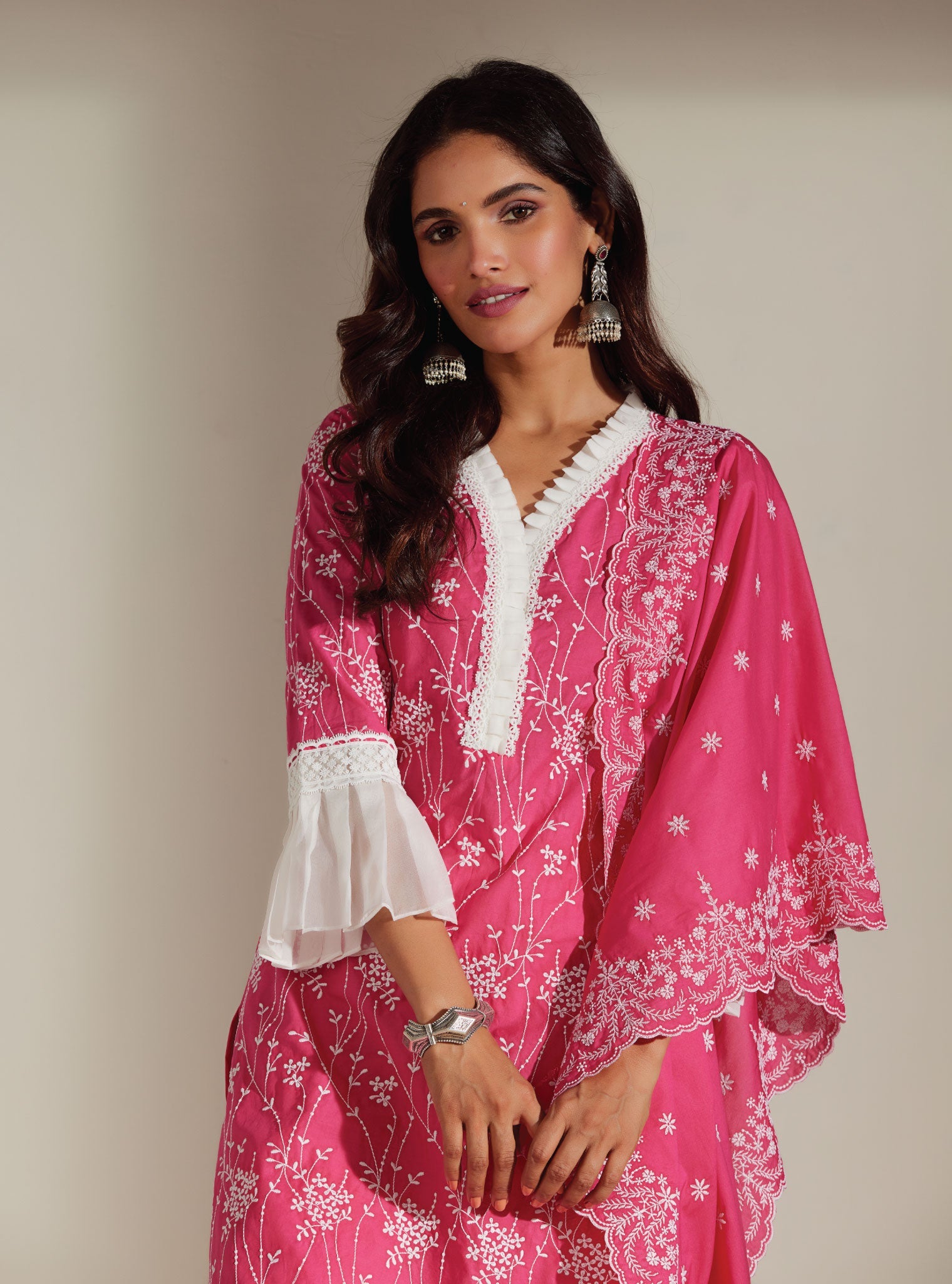 Mulmul Aria Pink Dupatta