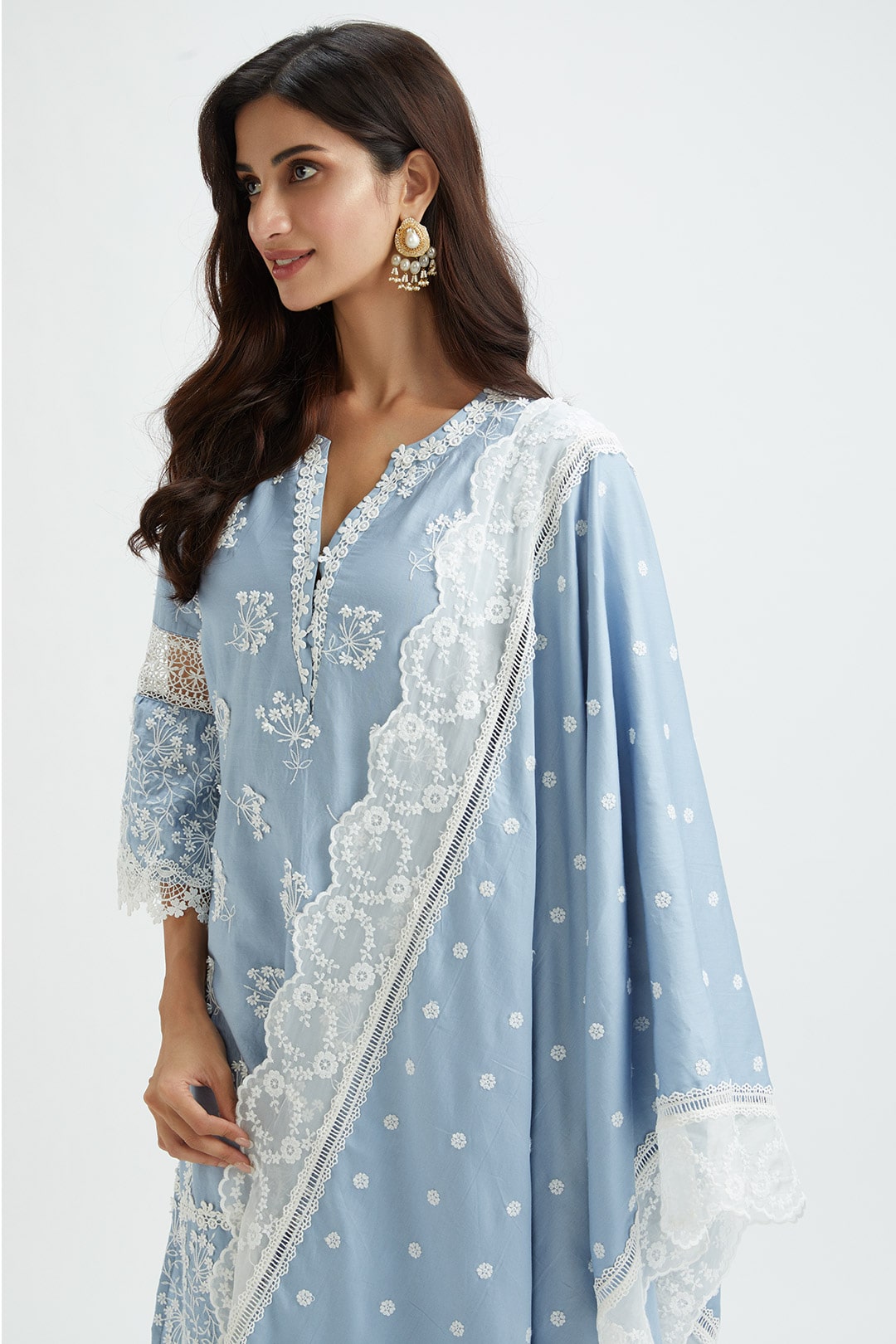 Nola Blue Dupatta