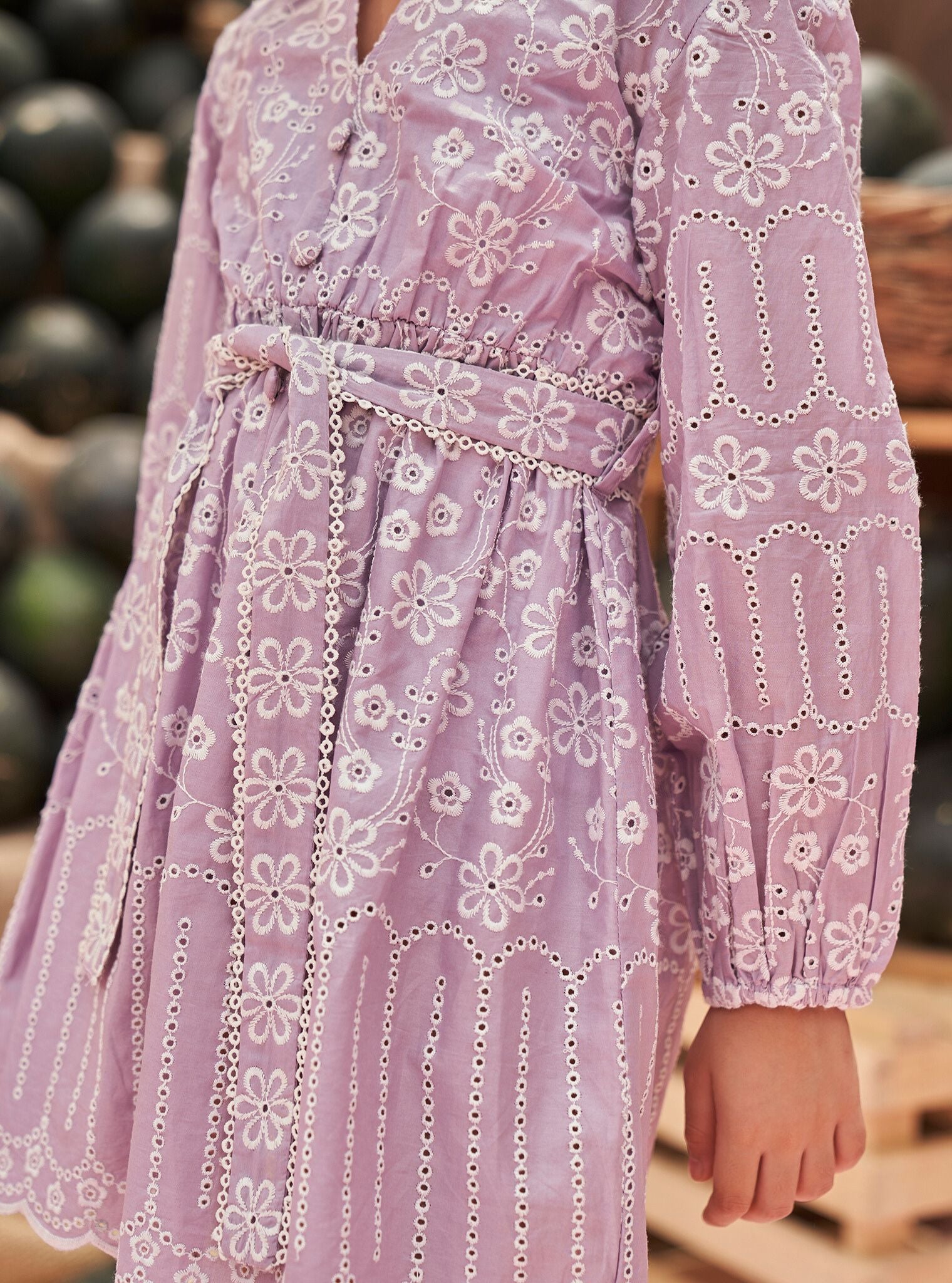 Mulmul Cotton Setia Lilac Dress
