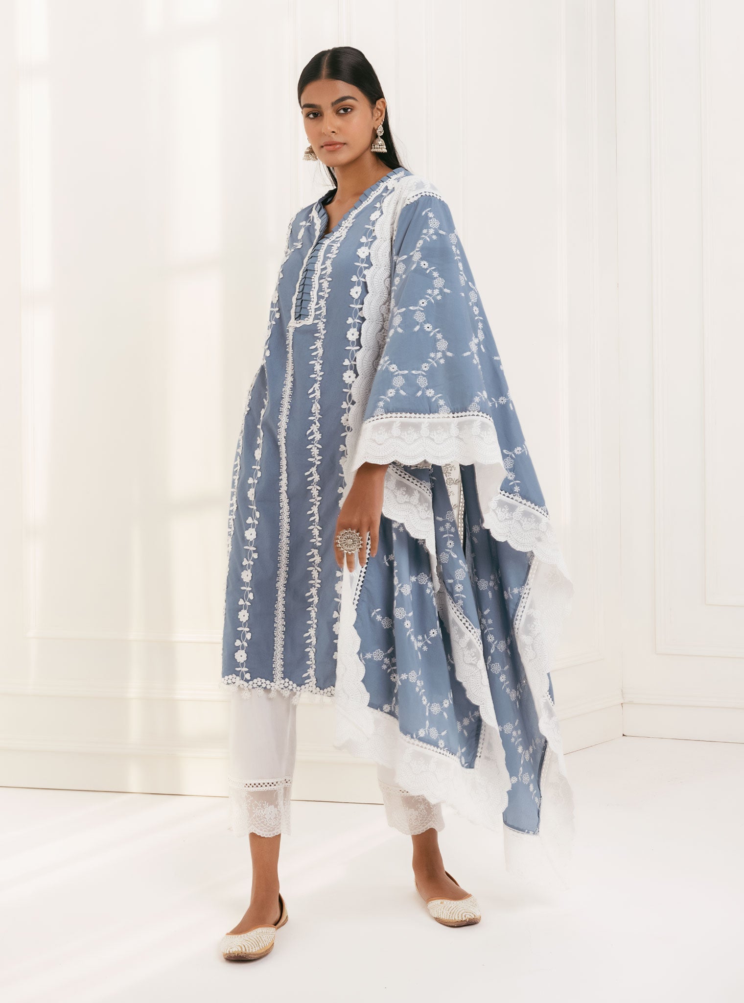 Mulmul Koel Denim Dupatta