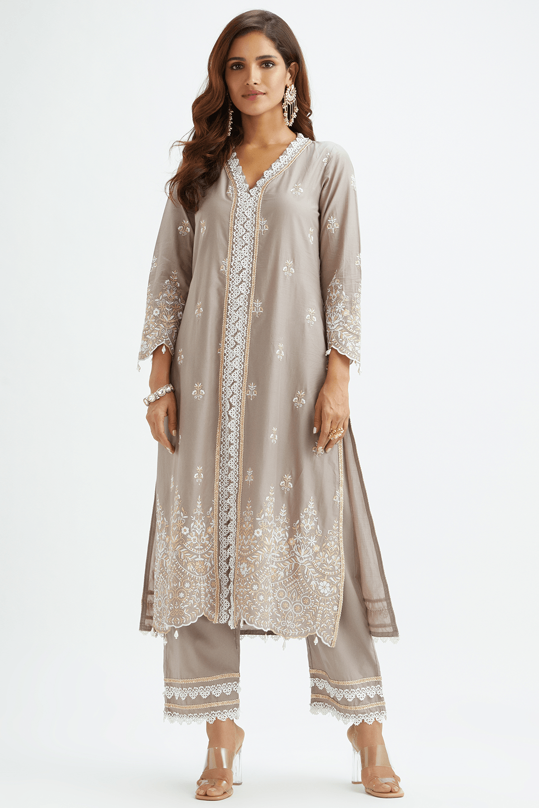 Swan Dark Grey Kurta