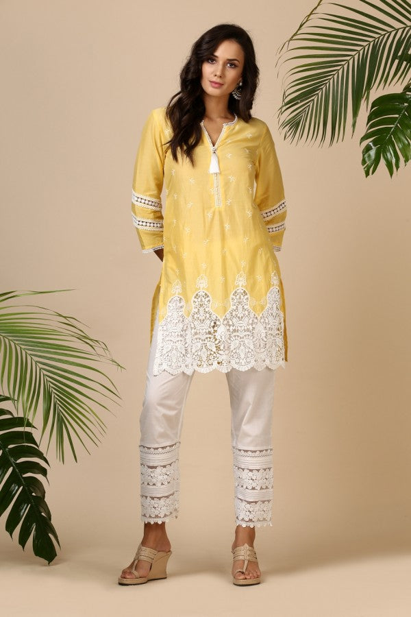 Pin Tuck Lace Pyajama