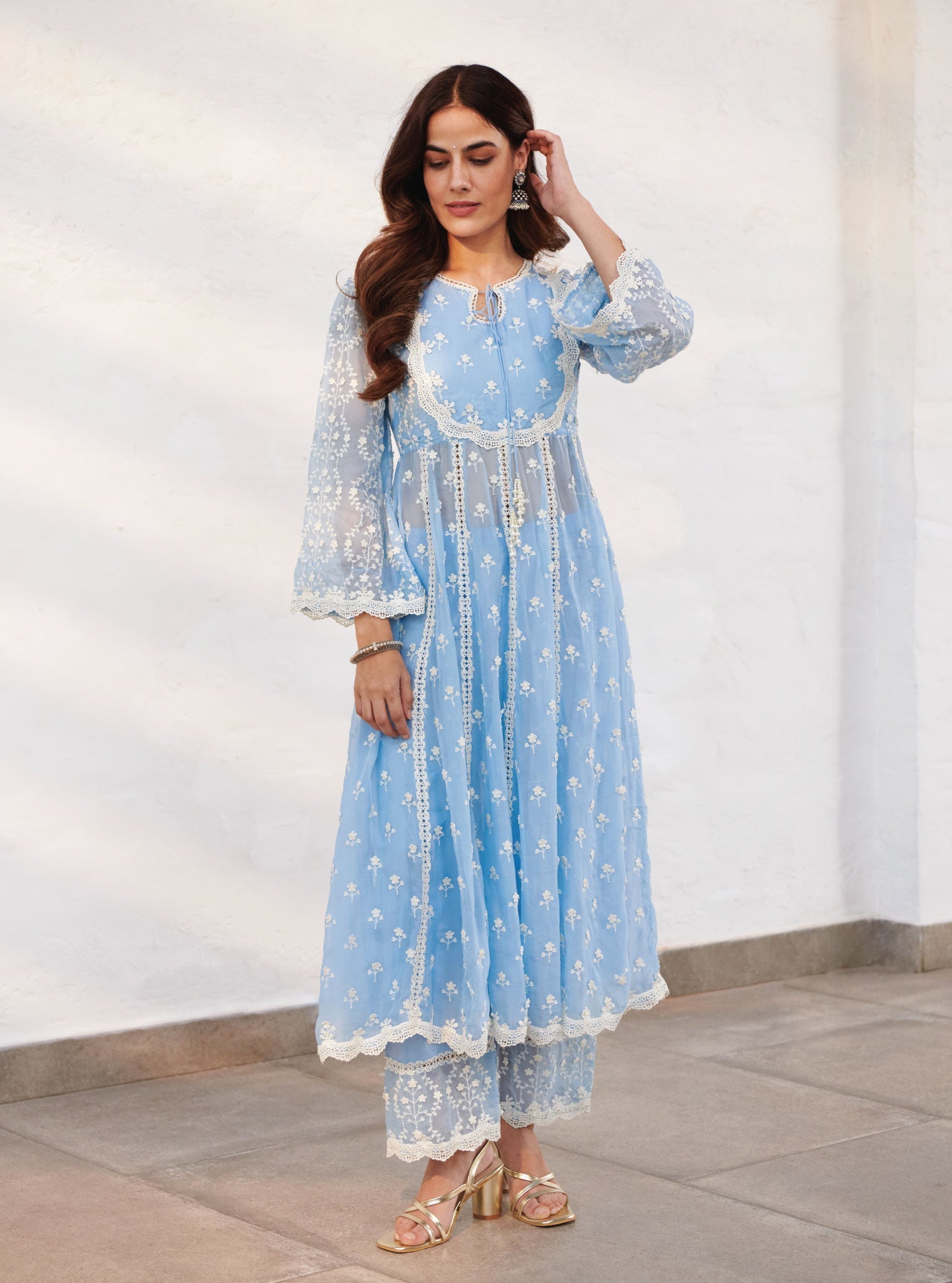 Mulmul Organza Sussex Anarkali Kurta