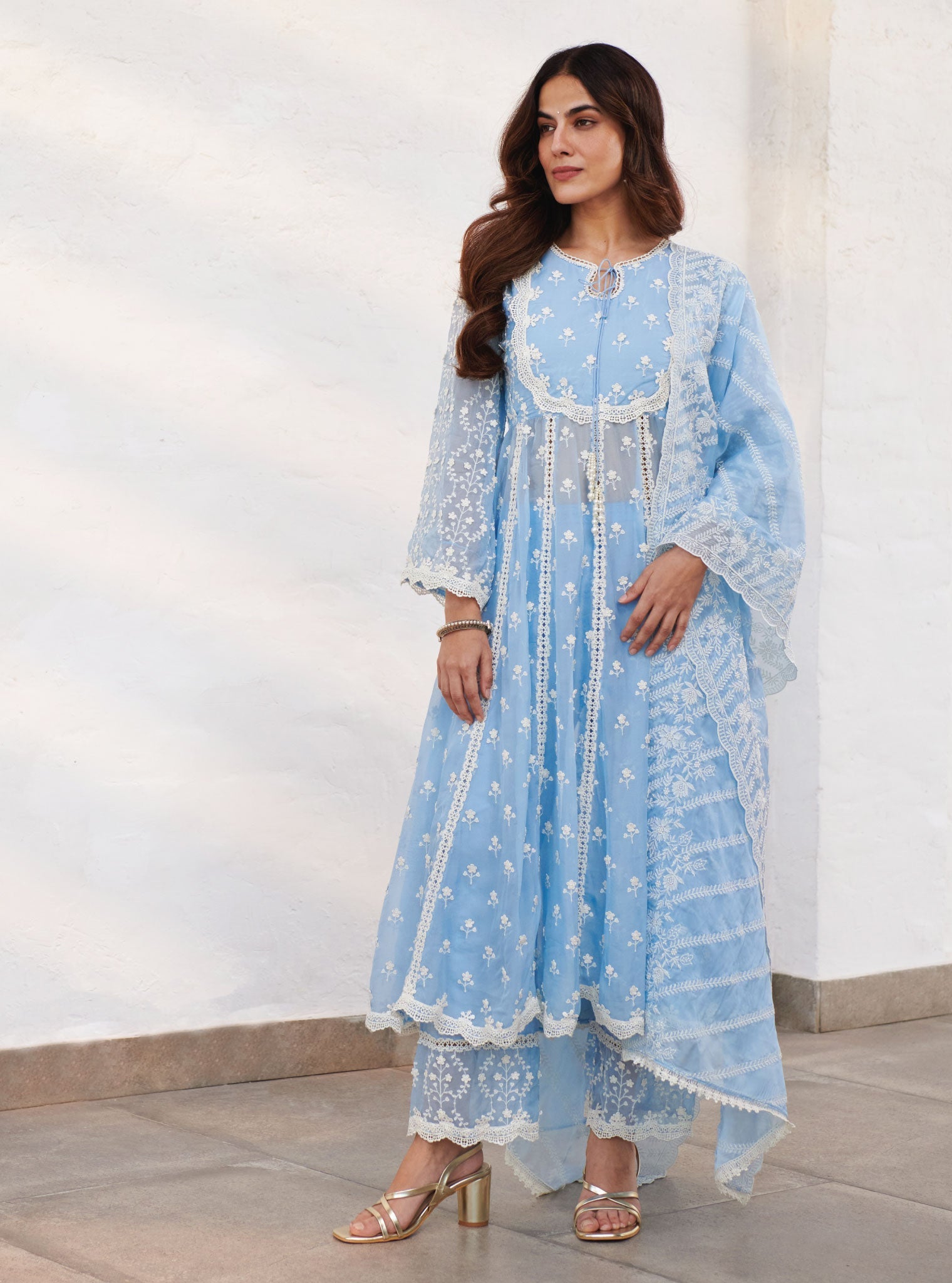 Mulmul Organza Sussex Anarkali Kurta