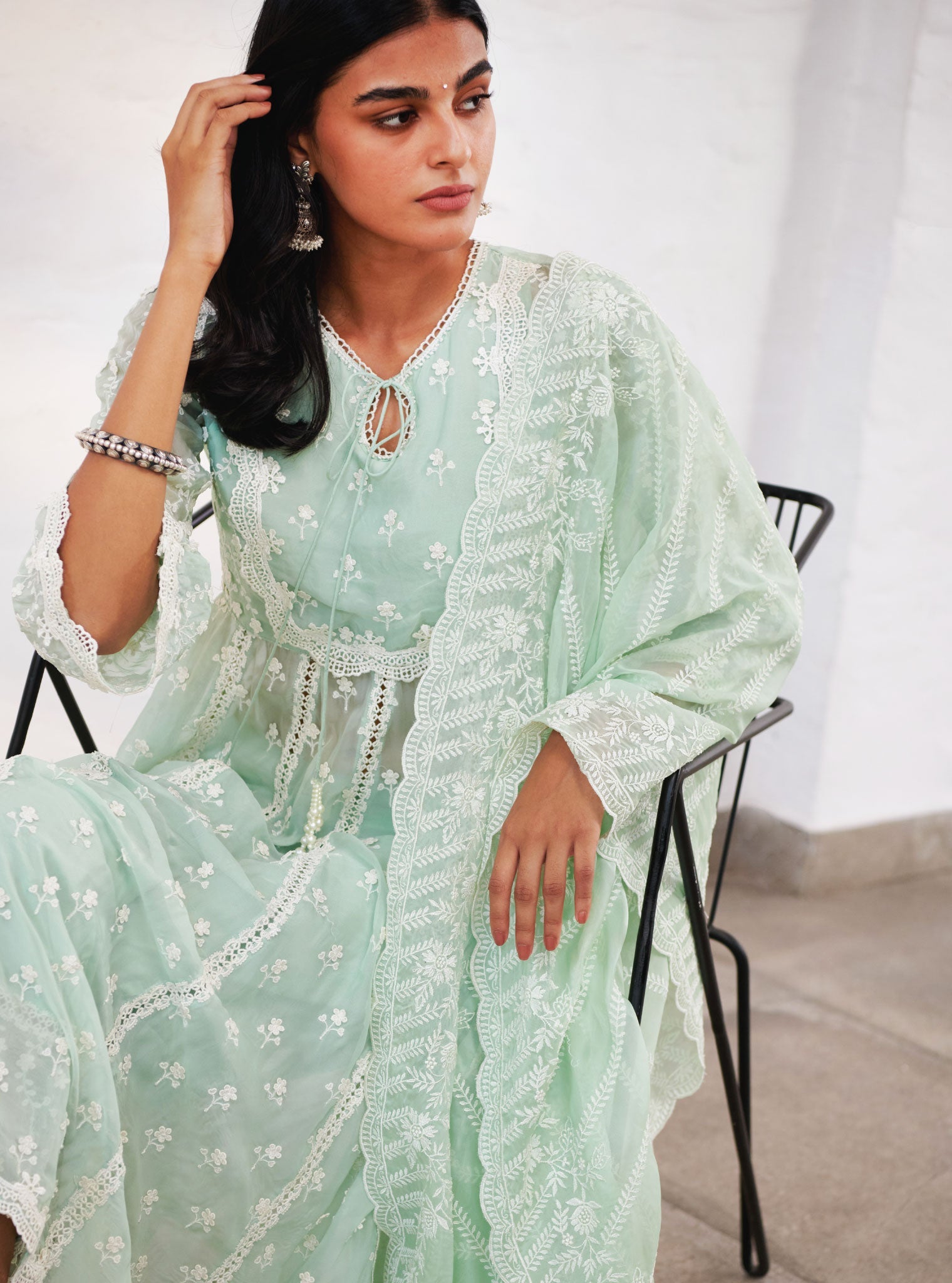 Mulmul Organza Sussex Anarkali Kurta