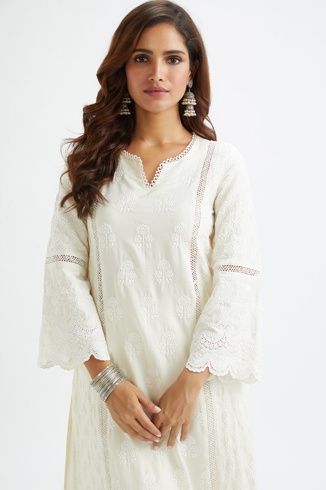 Mulmul Cotton Blair Off-White Kurta