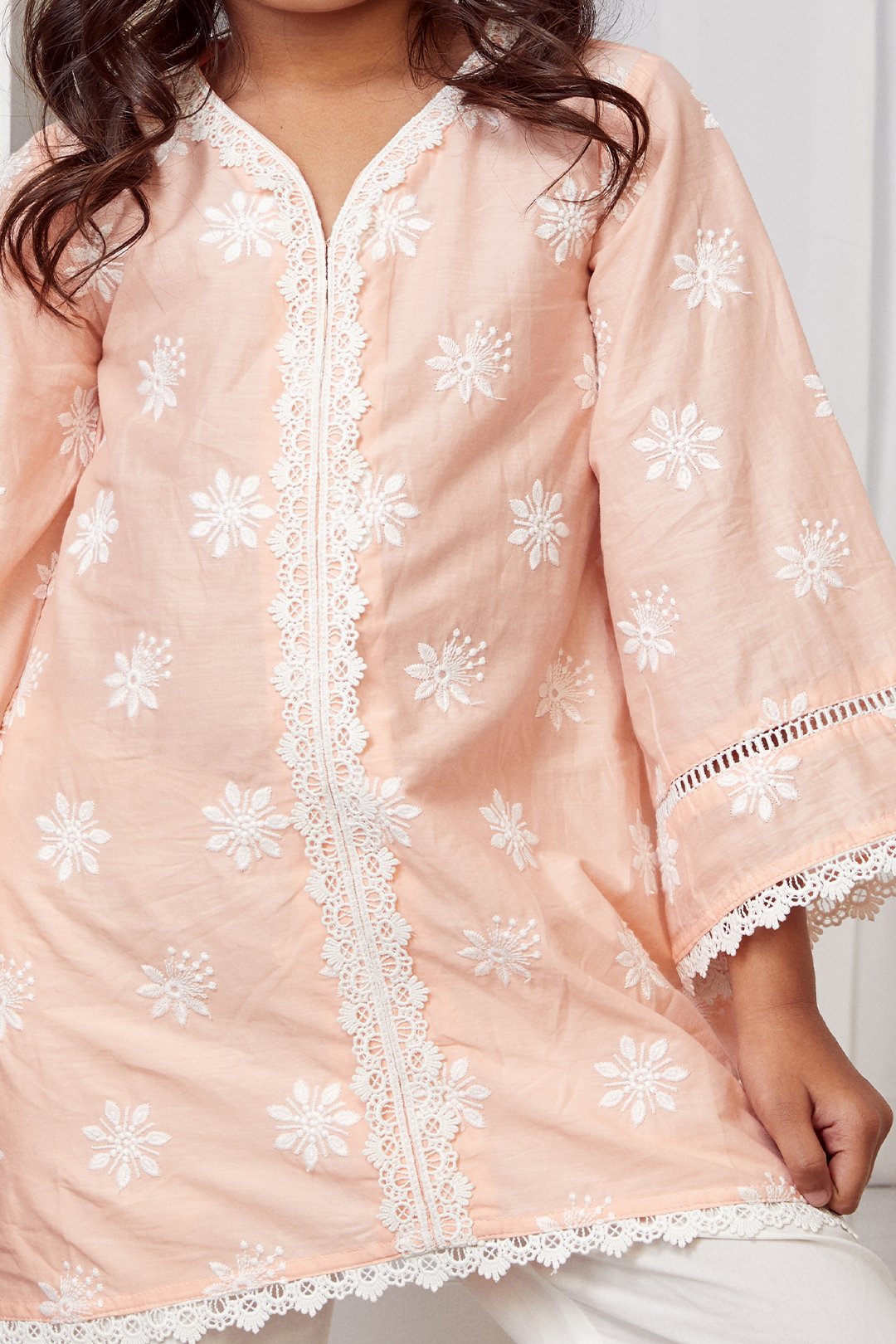 Mulmul Cotton BLOOM Kurta With BLOOM pyajama