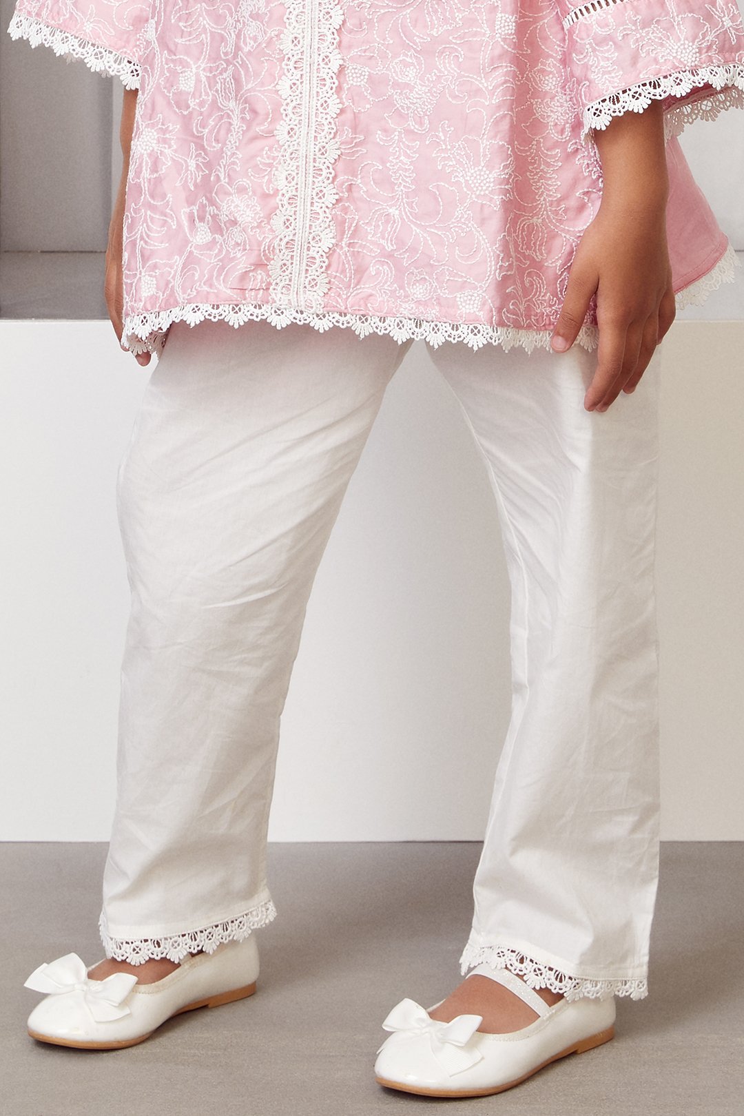 Mulmul Cotton Bloom Kurta With Bloom pyajama