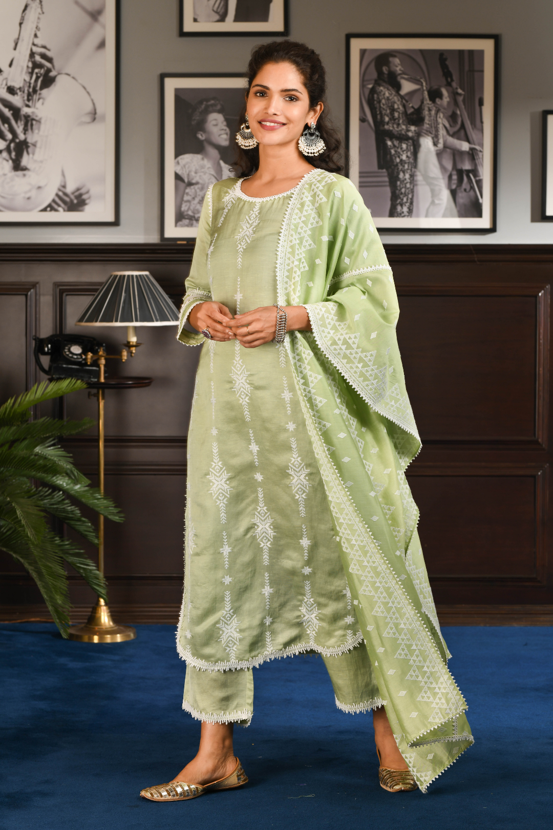 Japanese Silk Dita Kurta with Dita pyajamas