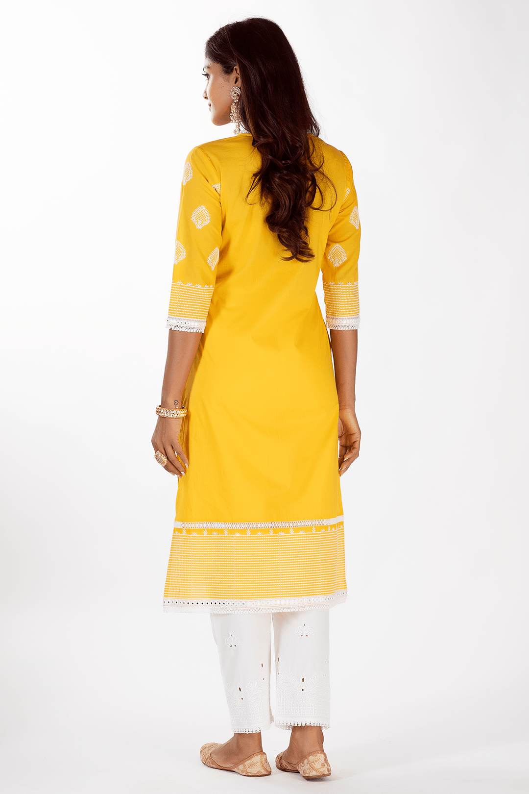 Mulmul Cotton Gene Mango Kurta