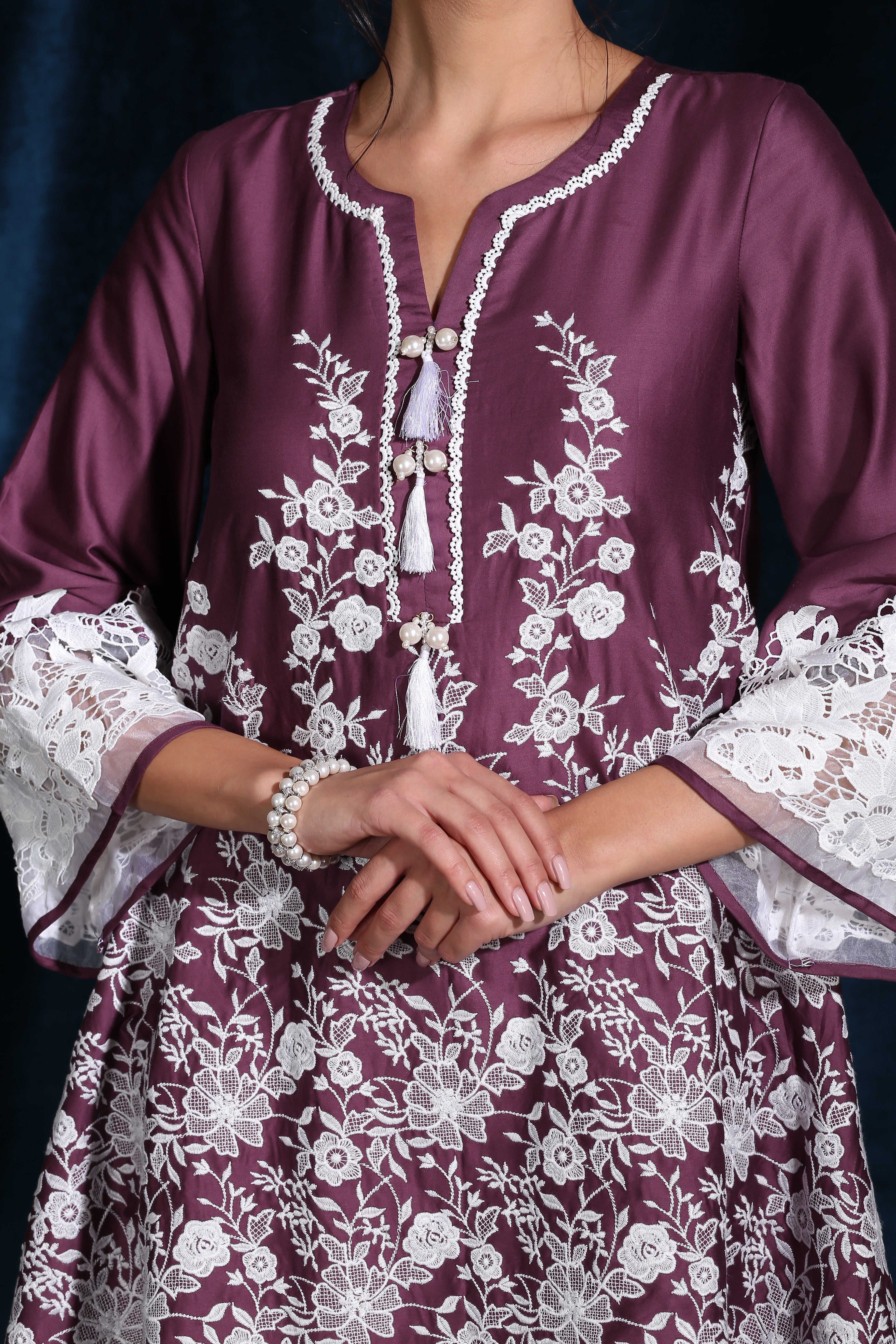 Primrose Kurta Purple