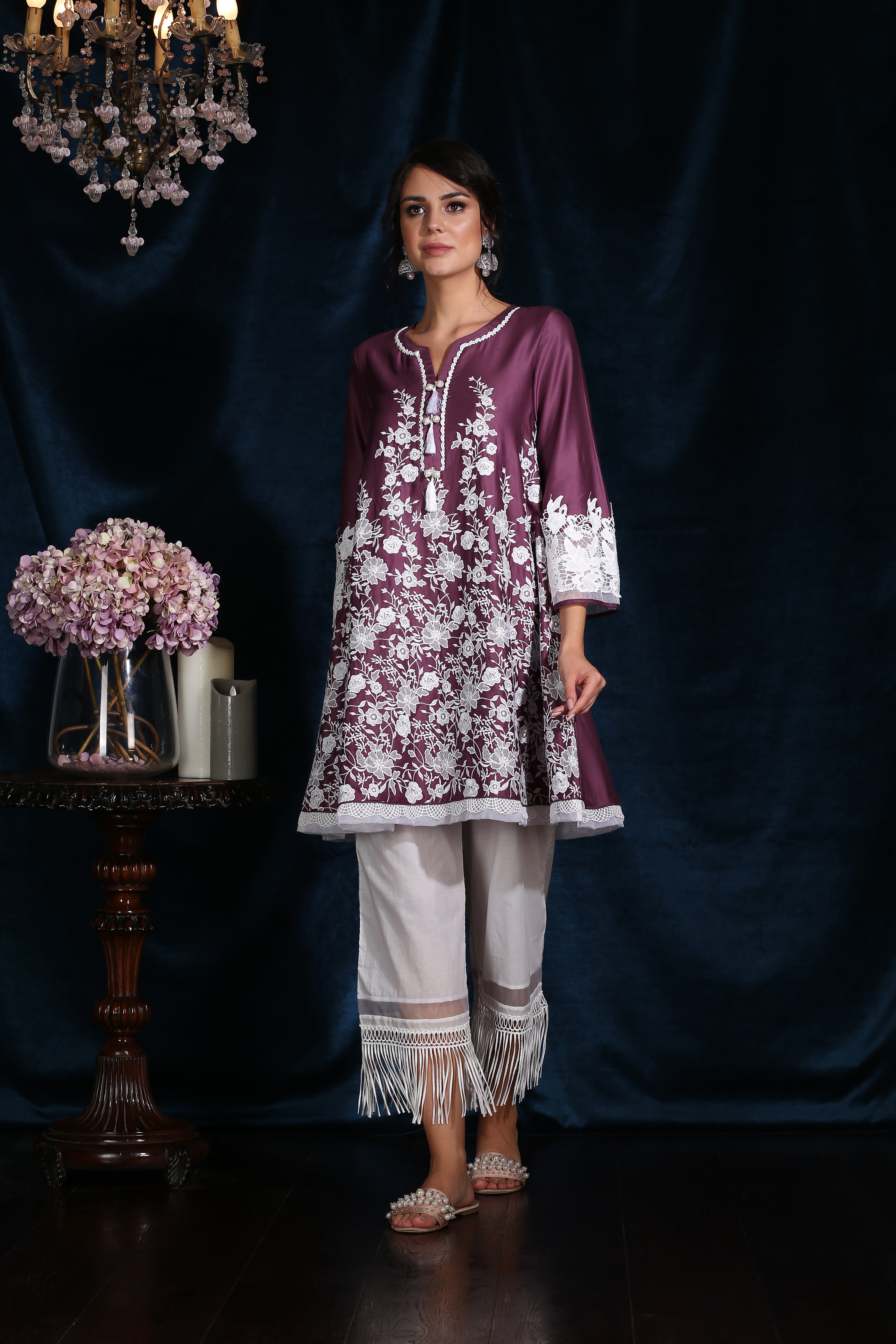 Primrose Kurta Purple