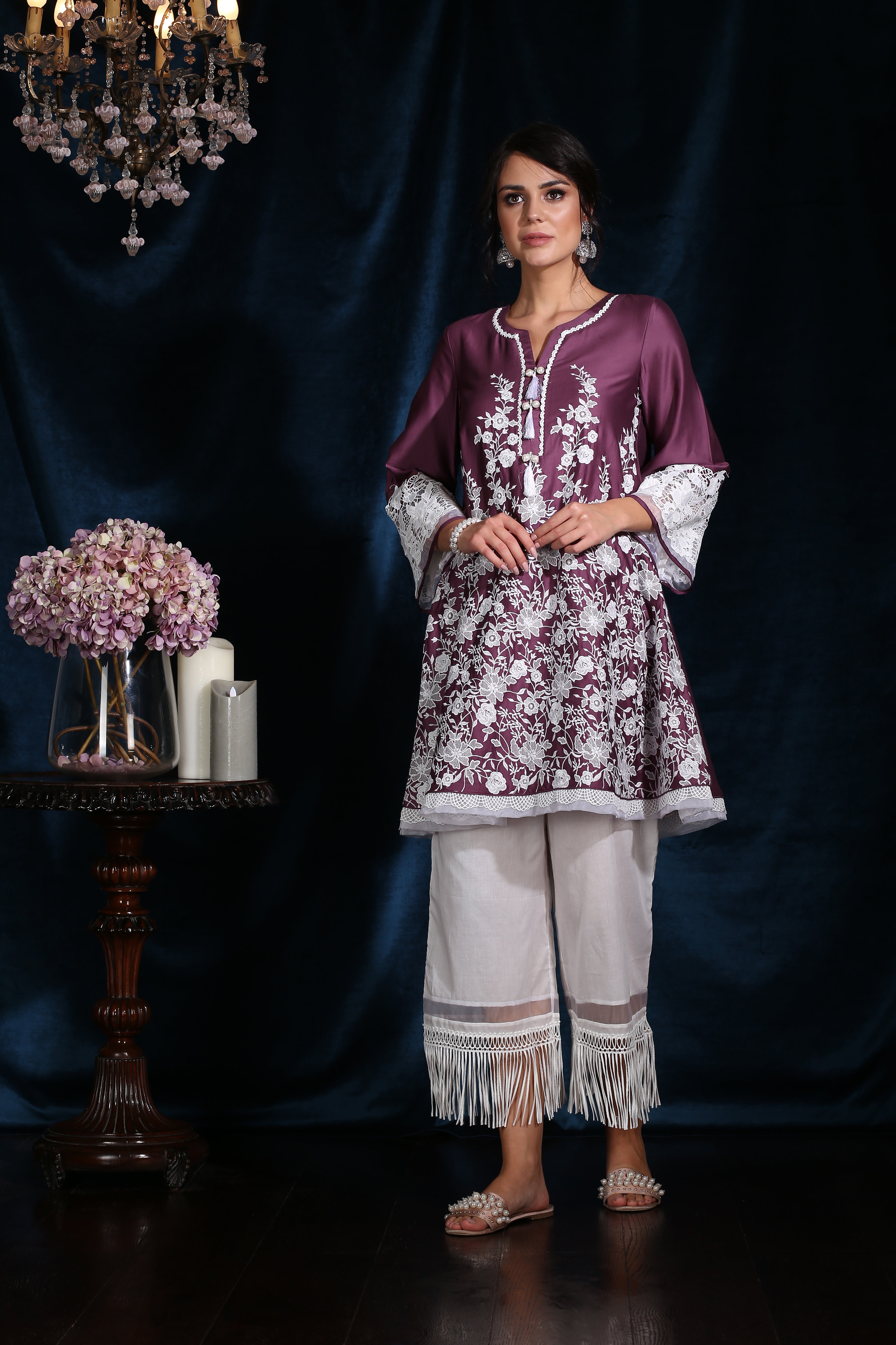 Primrose Kurta Purple