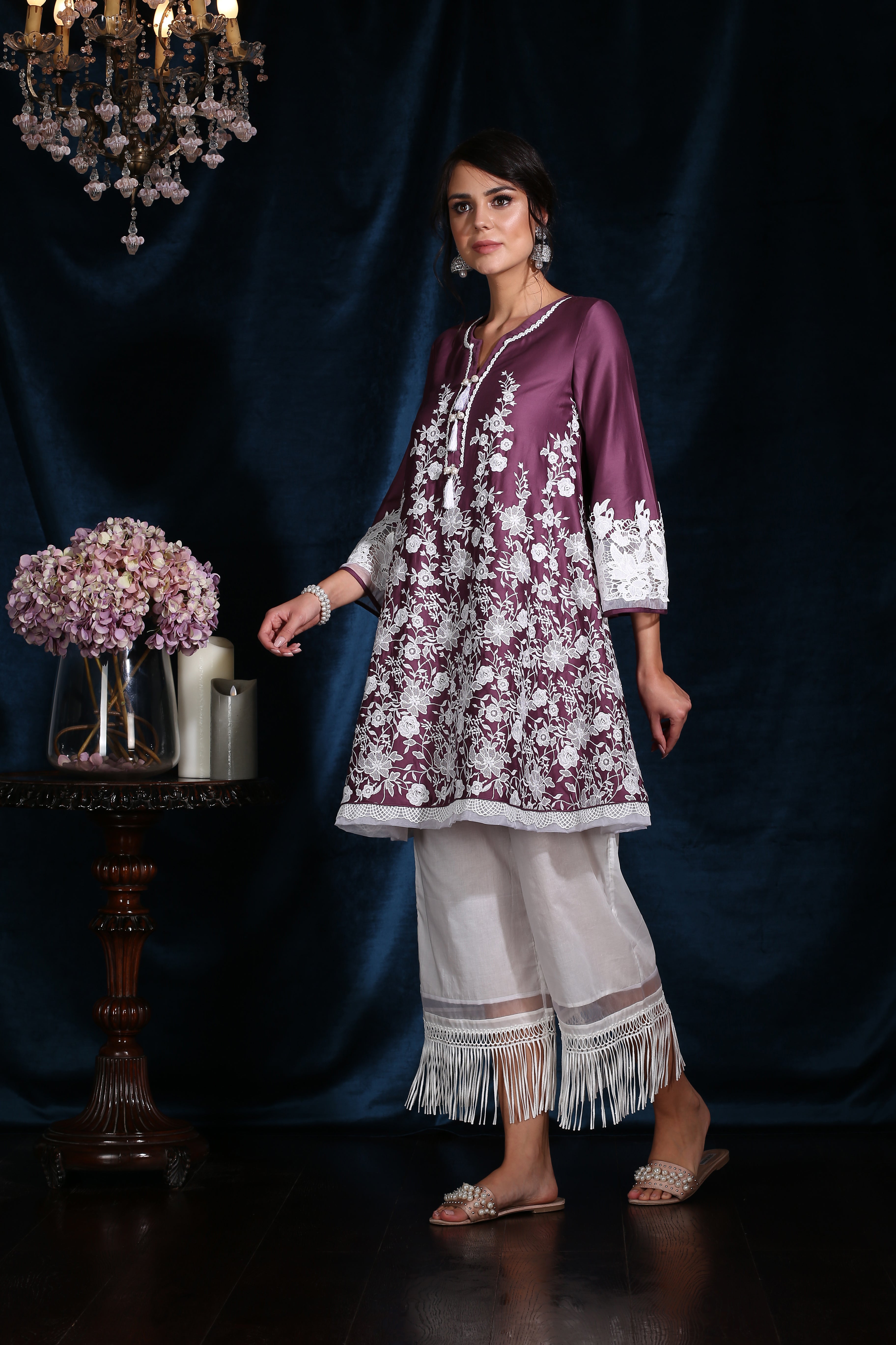 Primrose Kurta Purple