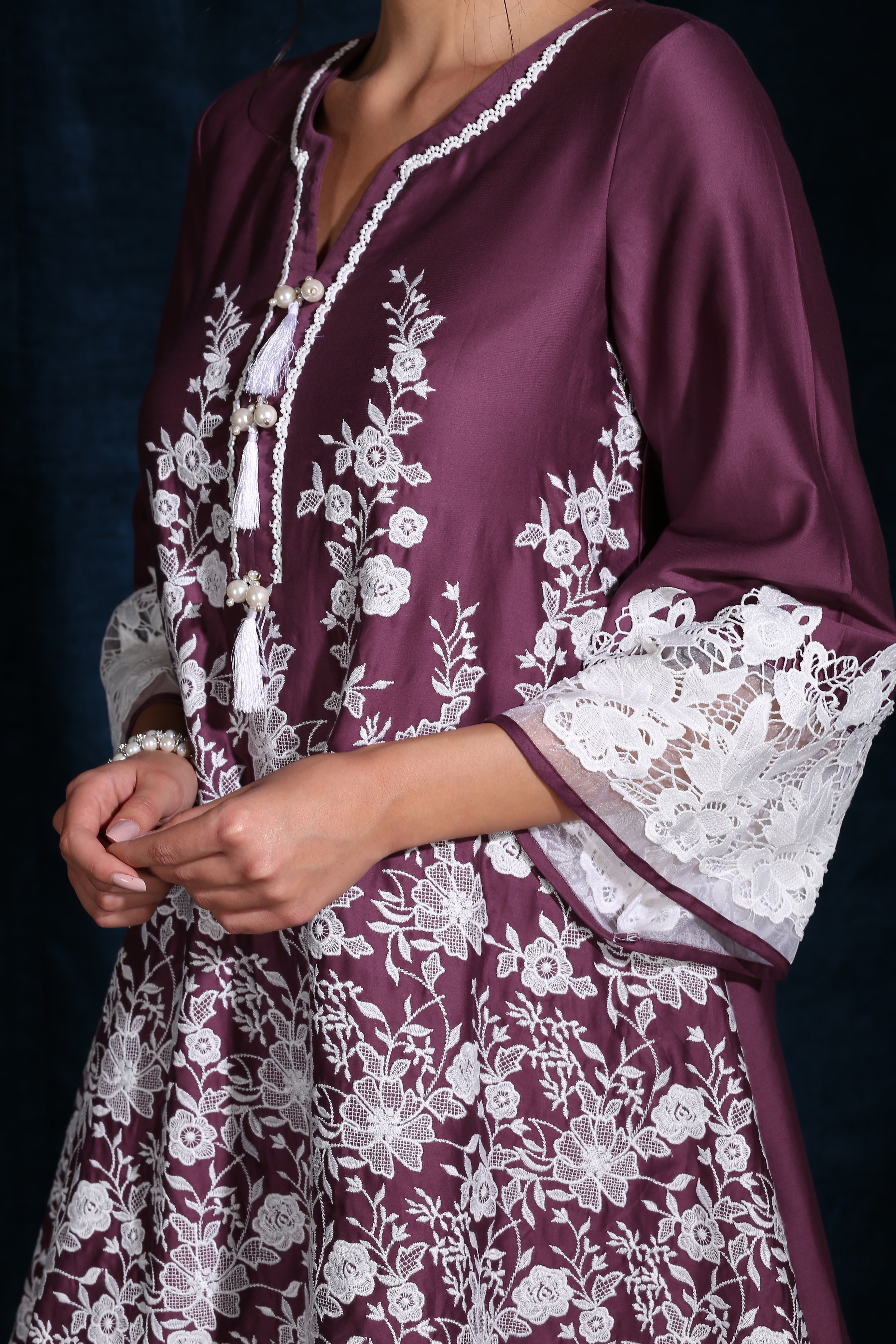 Primrose Kurta Purple