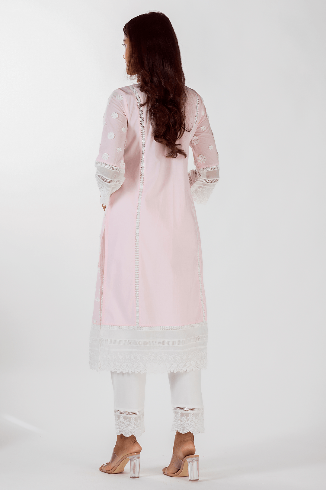 Mulmul Cotton Sadie Pink kurta