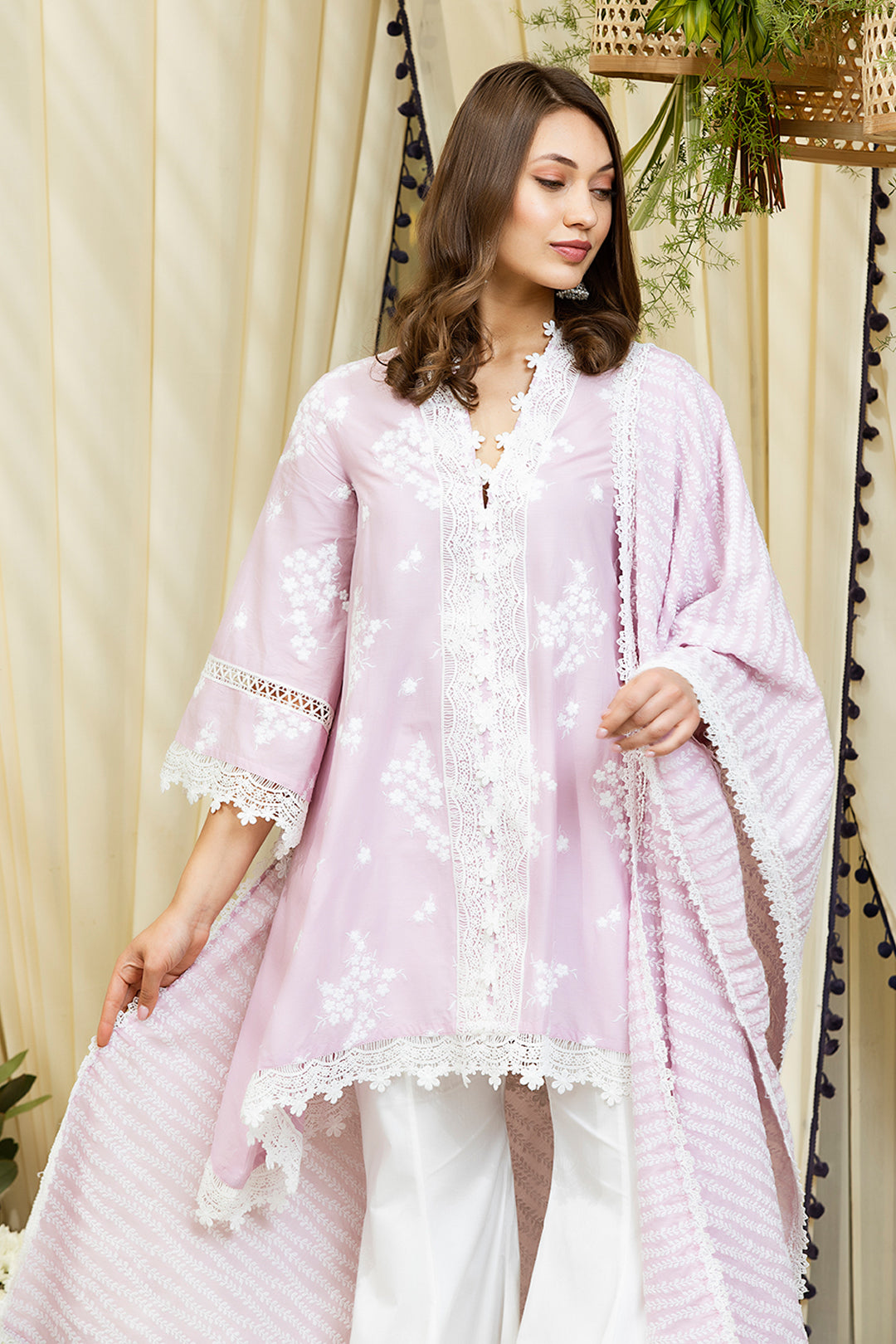 Mulmul Cotton Livia Kurta With New Bellbottom