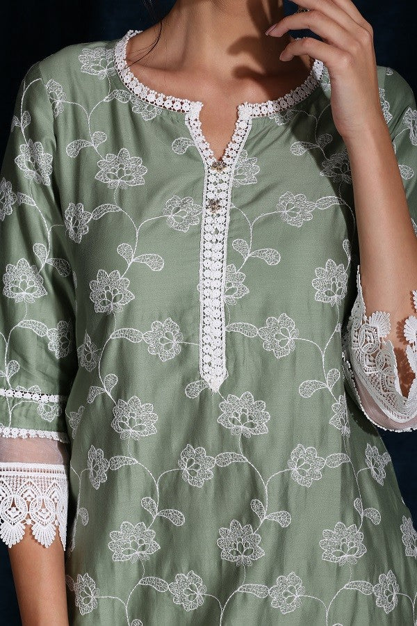 Iris Kurta (Green)