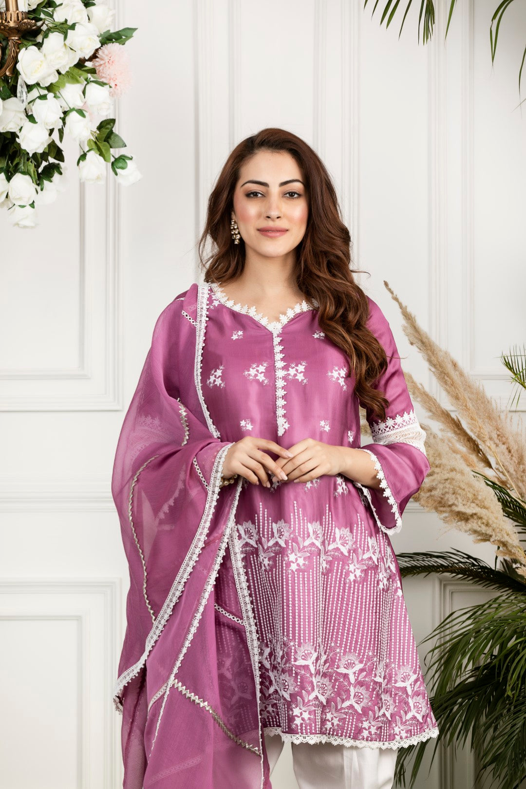 Mulmul Rosemallow Kurta