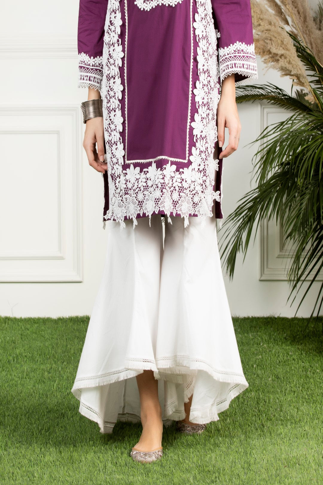 Mulmul cotton quill kurta