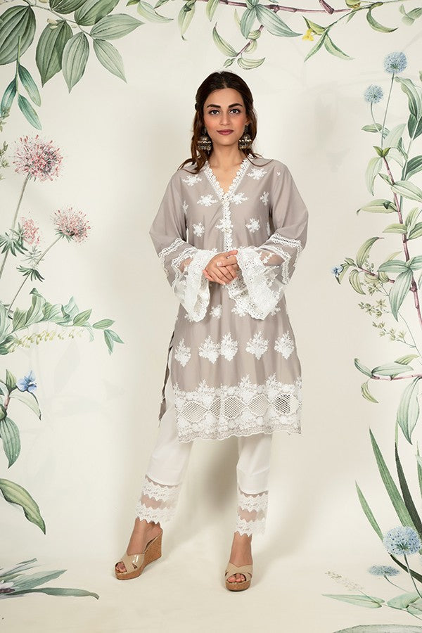 Petunia Kurta and Double Lace Pyajama