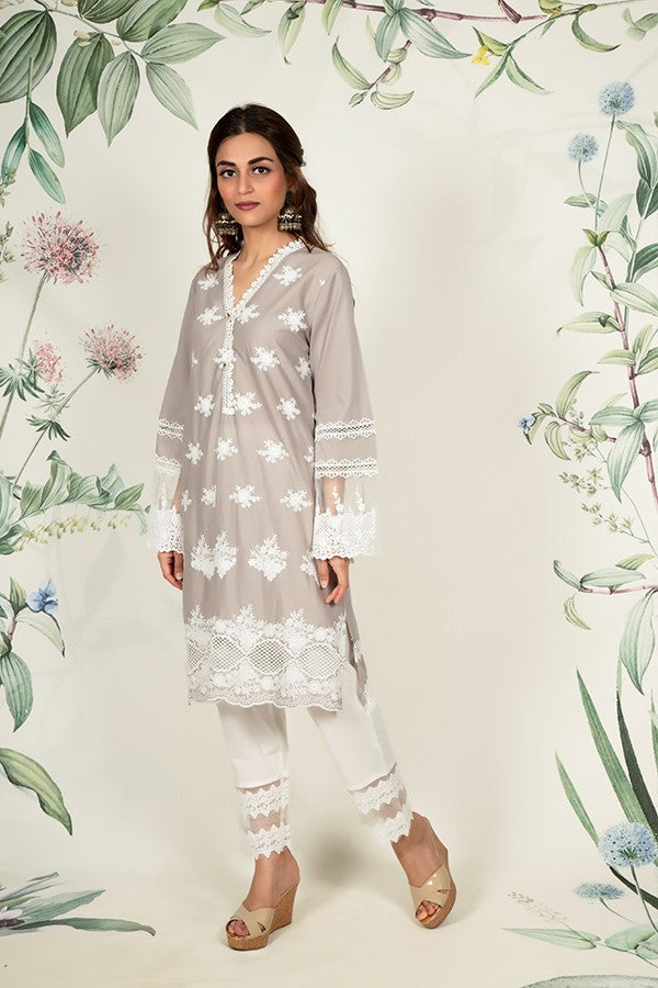 Petunia Kurta and Double Lace Pyajama